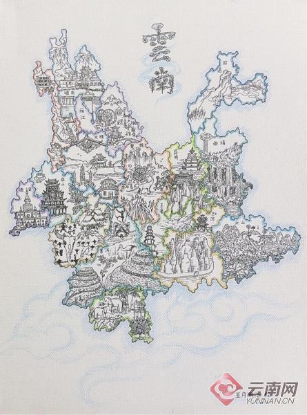 云南省首届少儿手绘地图大赛优秀作品展邀您共赏美丽中国 图上山河