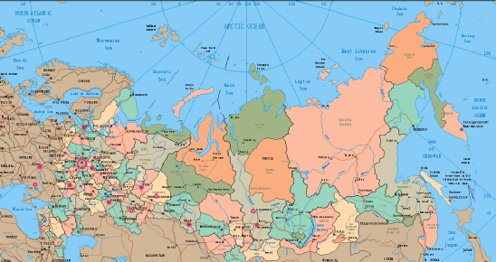 图16 俄罗斯主要航天工业机构地理分布示意图