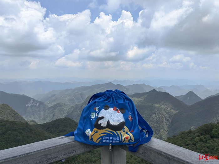 ▲显眼包跟着主人“外出旅游”