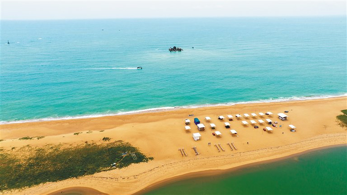 博鳌玉带滩。海南日报记者 袁琛 摄