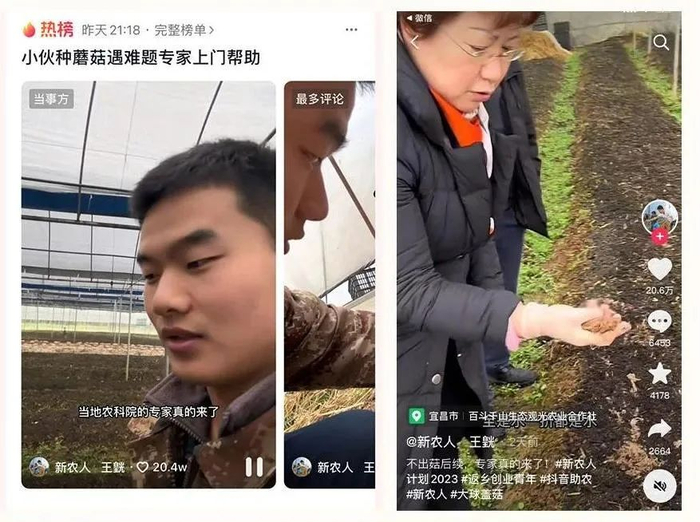 农科院专家为小伙王皝上门解决问题