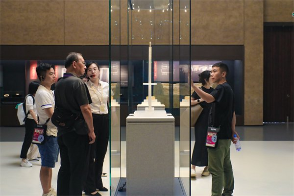  9月26日，杭州亚运会部分媒体记者探访良渚博物院。中国网记者 郑伟 摄