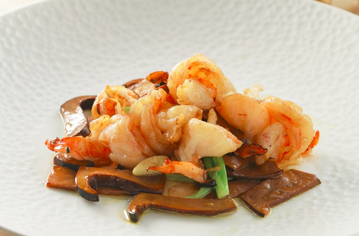 绿波廊秋季新品-白松露肝菌虾球