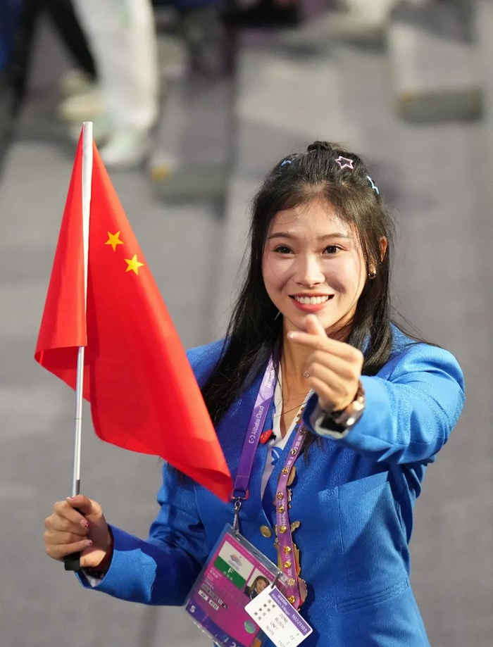 吴艳妮参加杭州亚运会开幕式 图/中新图片 中新社记者 史春阳 摄
