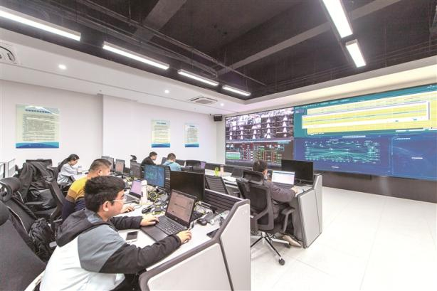 福建省福州市政务大数据智慧中心内景。林双伟 摄