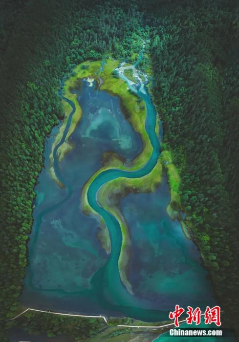 波密岗云杉林景区草湖全景。张静 摄