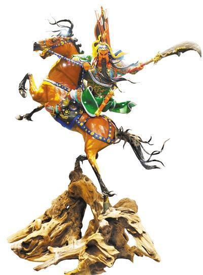 李翠薇作品《八仙贺寿》萧占行十分重视传承非遗文化.