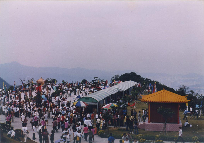 ▲广东观音山国家森林公园内往年游客场景。 园方供图