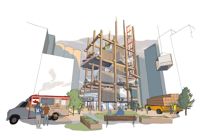 Sidewalk提案中规划的未来城市场景 图片来源：Sidewalk Labs官网
