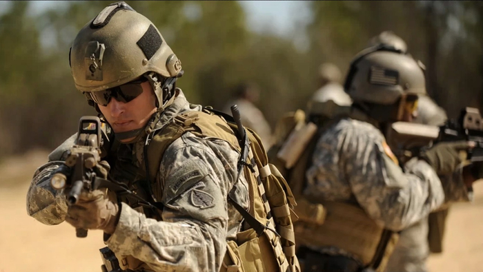 &nbsp;&nbsp;&nbsp;&nbsp;美国陆军"绿色贝雷帽"部队在执行任务(美国