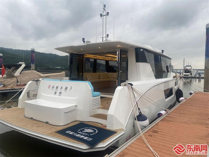 展示的游艇。东南网记者 卢金福 摄
