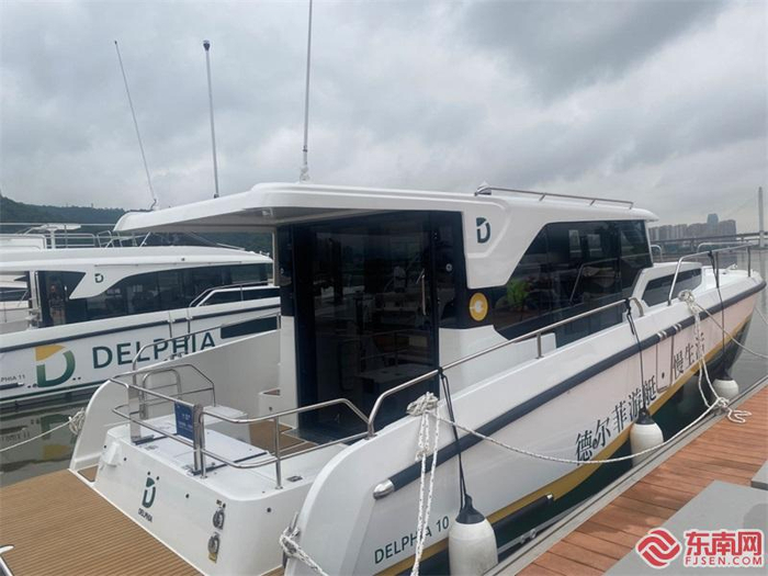 德尔菲游艇纯电动艇。东南网记者 卢金福 摄