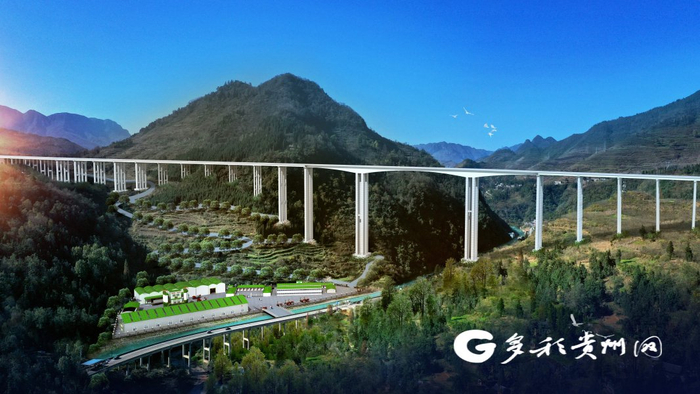 纳晴高速银丰特大桥效果图
