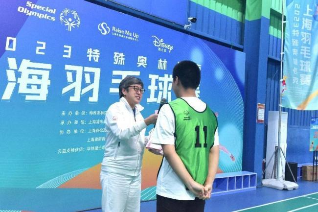 国际特殊奥林匹克东亚区总裁冯美孙女士发言