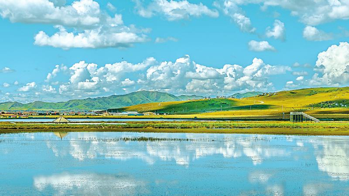 红原县邛溪湿地公园。段金晶摄