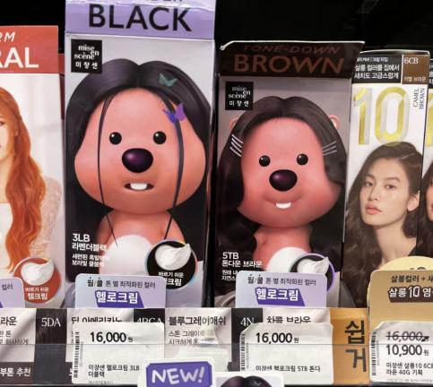 Loopy与染发膏的联名。图源：小红书