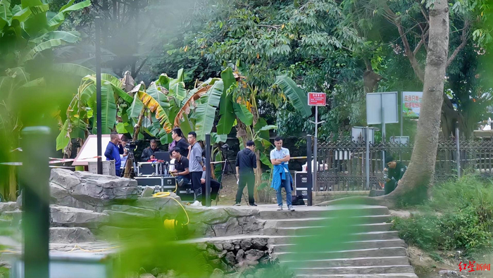 ▲搜寻韩颋的现场 