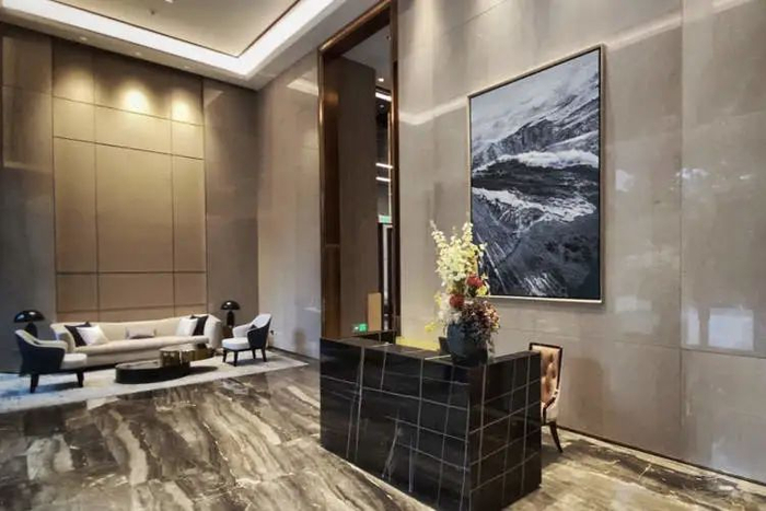 ▲小区楼栋一楼大厅