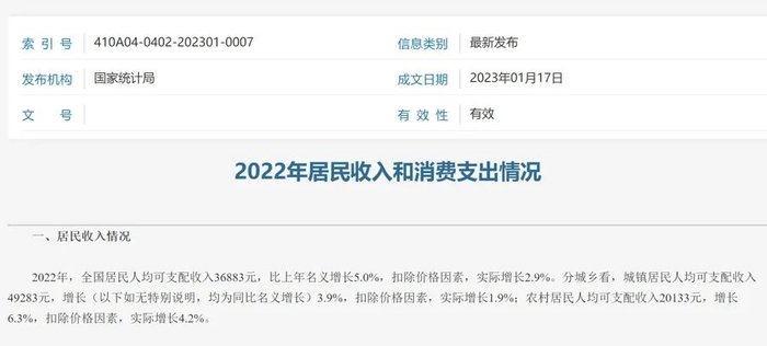 国家统计局官网截屏