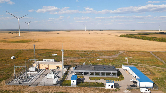 ▲哈萨克斯坦Ybyrai 50MW风电项目