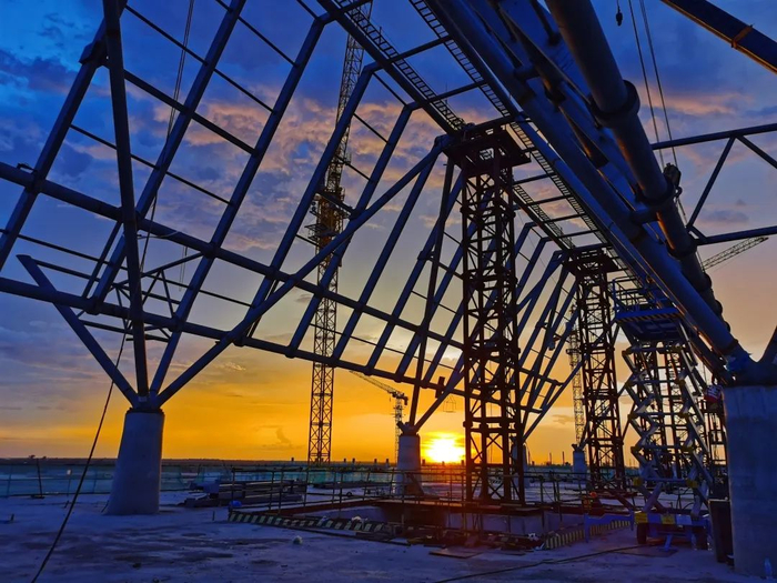 航站楼钢结构桁架施工