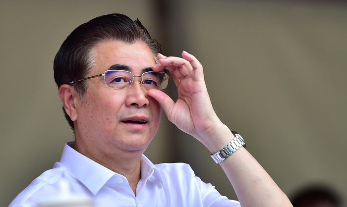 2023年8月12日，2023沈阳第九届“和平杯”国际青少年足球邀请赛，宋凯出席活动 图据IC photo