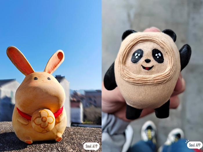 分享木雕作品|图源：Souler@小林匠木艺