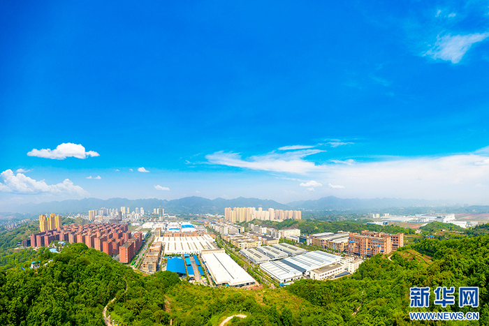 巴南界石镇数码产业园。新华网发