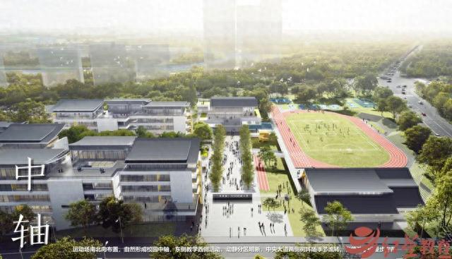 青岛路小学鸟瞰图