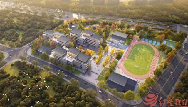 青岛路小学鸟瞰图