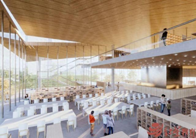 青岛路小学书香食堂意象图