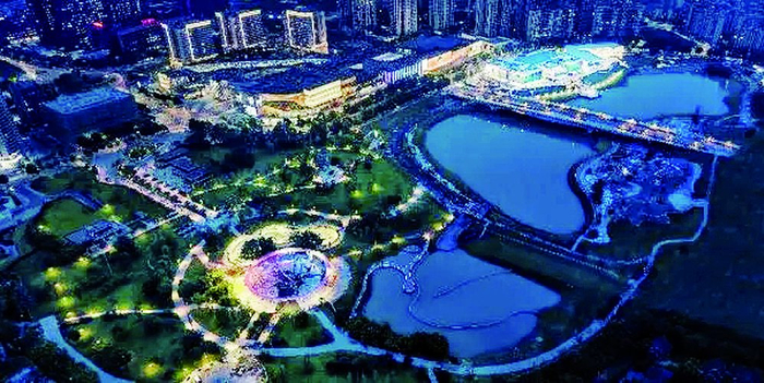     鸟瞰龙湖礼嘉天街北岸