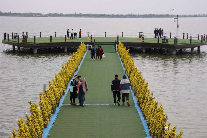 南海景区成为市民休闲娱乐的好去处