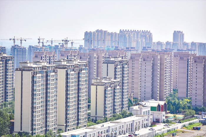 2023年8月16日，山东青州一处即将交付使用的商品住宅楼盘&nbsp;视觉中国图