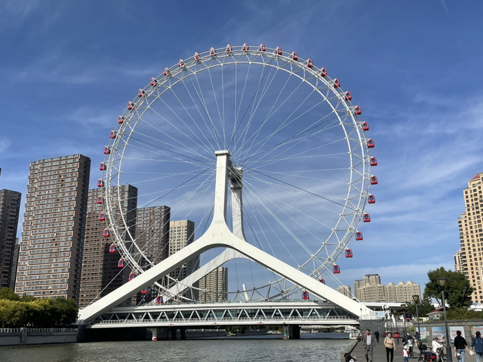 【"桥"见中国】登上"永乐桥"摩天轮,"桥"见海河美景|中国|海河_新浪