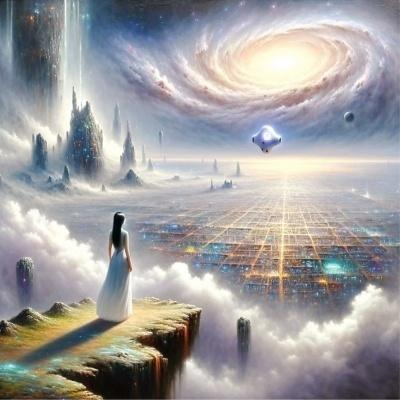 《机忆之地》一稿中的配图，也是沈阳通过AI平台创作而成。 