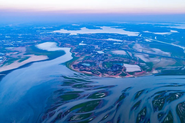 航拍江西鄱阳湖景观。图/图虫创意