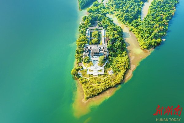 鸟瞰蘋洲书院。潘华 摄