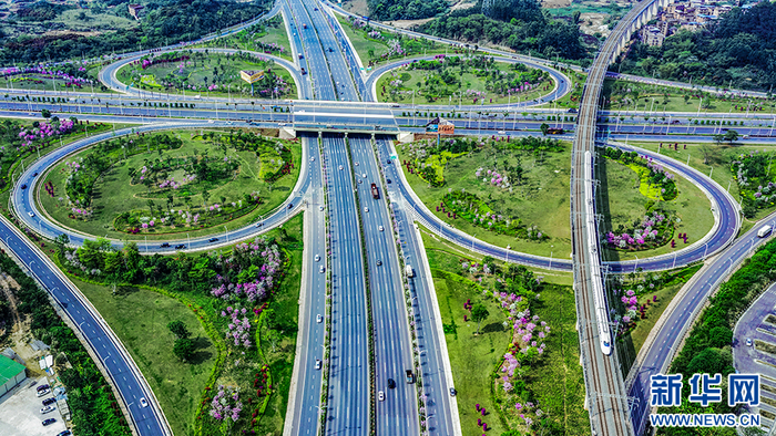 南宁三岸立交桥。陈贵贤 摄