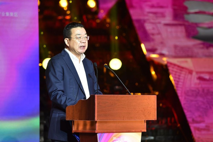 图为中共佛山市委常委、副市长刘杰致辞。中国搜索 宋家儒摄