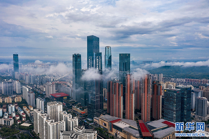 位于青秀区的东盟商务区。黄传真 摄