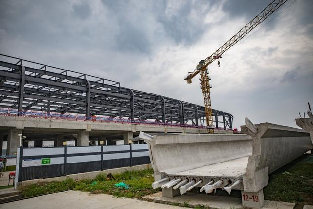 7月21日，正在建设中的轨道交通平谷线（22号线）马坊站。新京报记者 王远征 摄