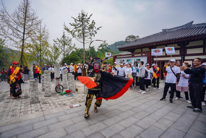 ▲景区内精彩表演