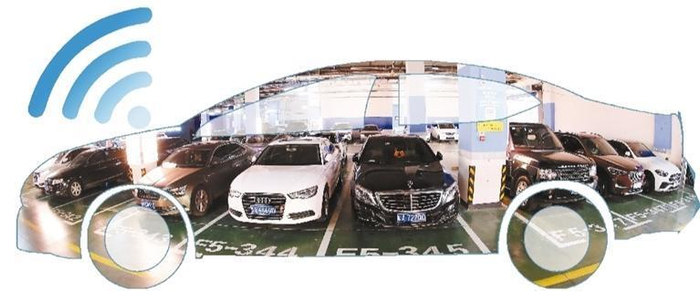 10月19日，在西安高新万达商场地下一层车库，移动和电信信号良好。