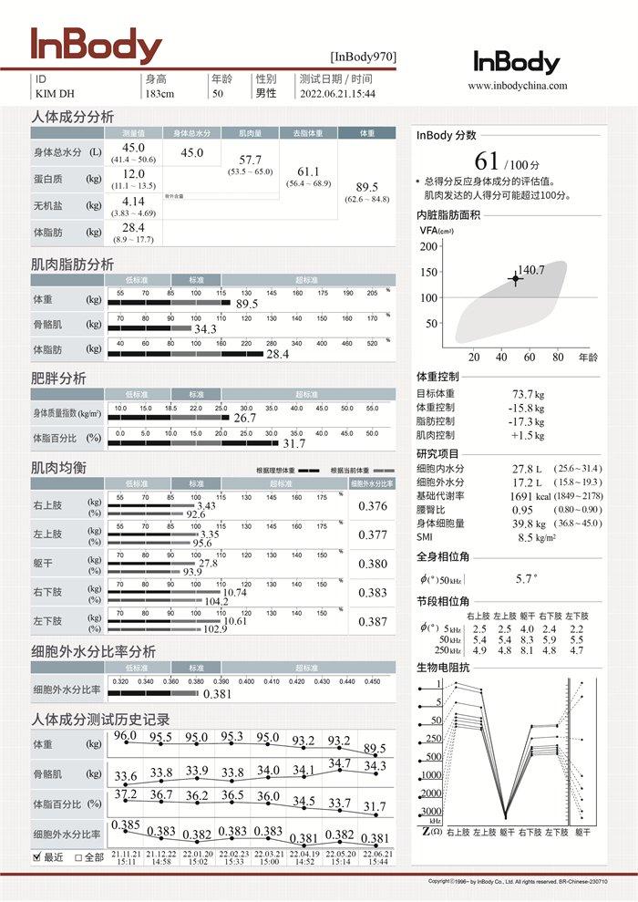 人体成分分析仪报价图片