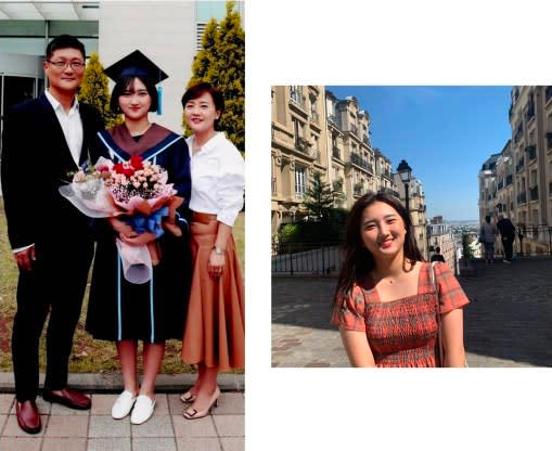 ▲崔英洙女儿玉珍生前的照片及合影