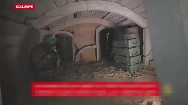 ▲哈马斯地道内部