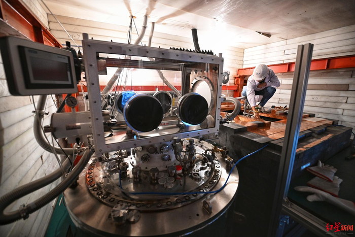 ▲中国锦屏地下实验室清华大学暗物质实验室