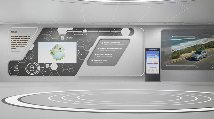 　　微车贷“元宇宙汽车展厅”汽车金融展示图