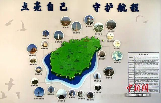 环海南岛灯塔(示意图) 。符宇群 摄